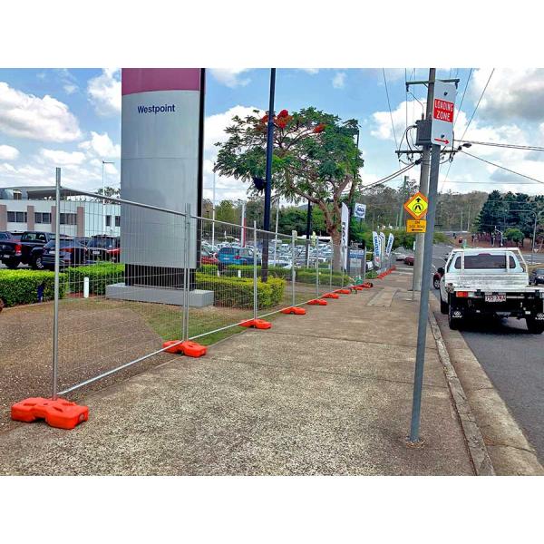 Security Barrier 5mm Temporary Steel Fencing For Construction Event