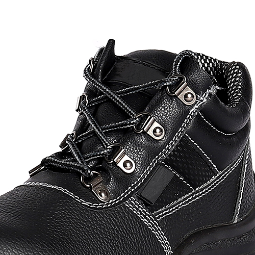 Embossed Cow Leather Steel Toe Cap Steel Plate Safety Shoes Boots