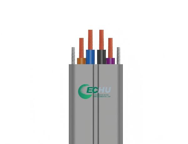 ECHU Flat Crane Cable ,crane cables, lifter cable, Flat lifter cable with steel supporting, ECHU Cable