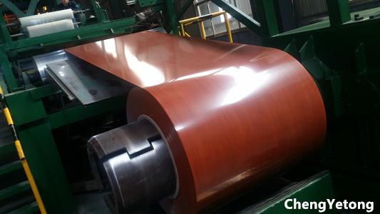 PET Film Covered Colored Stainless Steel Sheets Wood Grain For Security Door Material