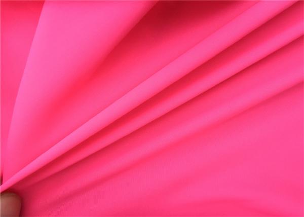 Sports Material Stretch 82 Polyester 18 Spandex Fabric Waterproof For Swimwear