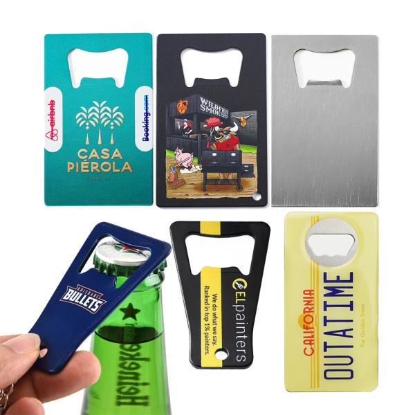 Custom Bottle Opener Stainless Steel Sublimation Metal Beer Keychain Bottle Opener