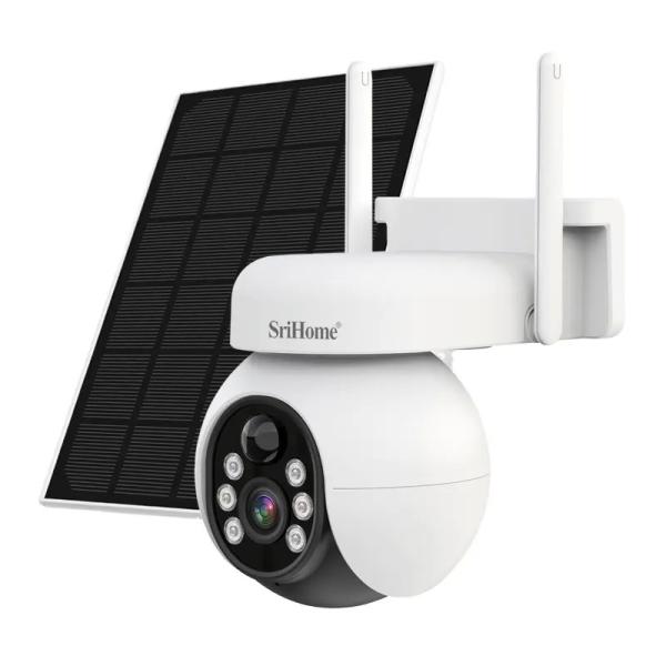 3W Solar Panel 4MP Solar CCTV PTZ Camera Outdoor Wireless Security Battery Power 4000mA Support 4G LTE mobile netw