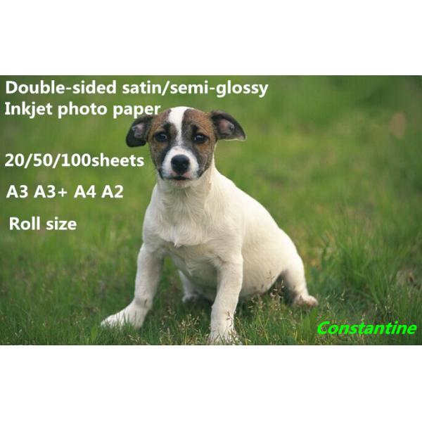 160gsm Double-sided & 2 sides coating satin/semi-glossy Inkjet photo paper waterproof