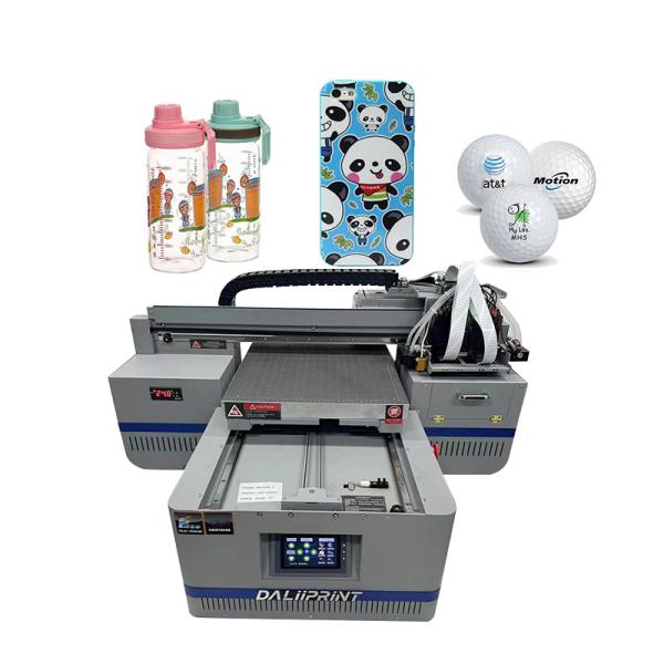 4060 A2 UV Flatbed Inkjet Printer Optional Flatbed UV DTF Film Sticker Printing Cylinder Gold Effect XP600 Print Head