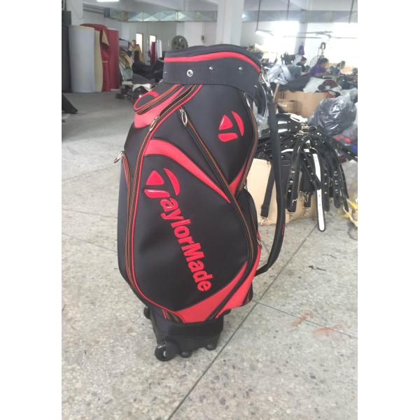 Nylon golf bag , professional golf bag,golf cart bag with wheel