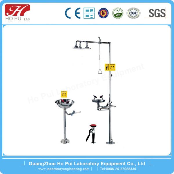 Double / Three Head Stainless Steel Emergency Shower Station Long Life Span