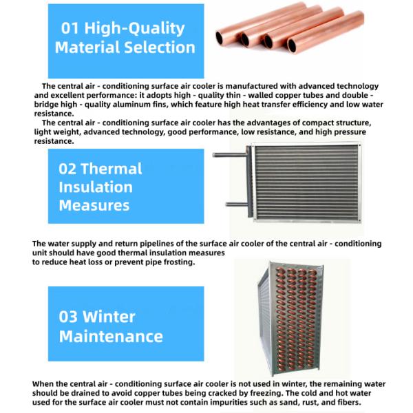 Copper Water-Cooled Condenser with Aluminum Fins for HVAC Systems