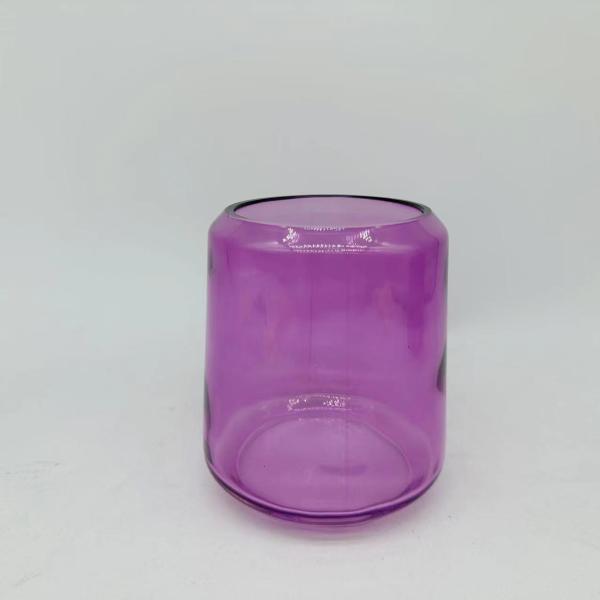 Customized color glass modern bathroom accessories bathroom soap dispenser tumbler round shape