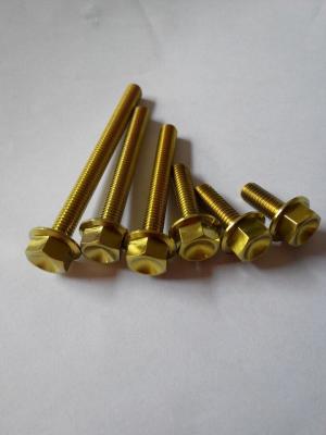M5 P 0.80 X 15 Gr2 Ti Hex Flange Bolt Titanium Bolt Kits For Motorcycles