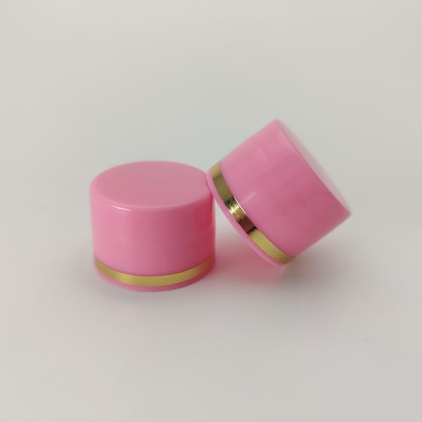 Hot Stamping 20mm Bottle Cap , Screw Lock Plastic Bottle Tops