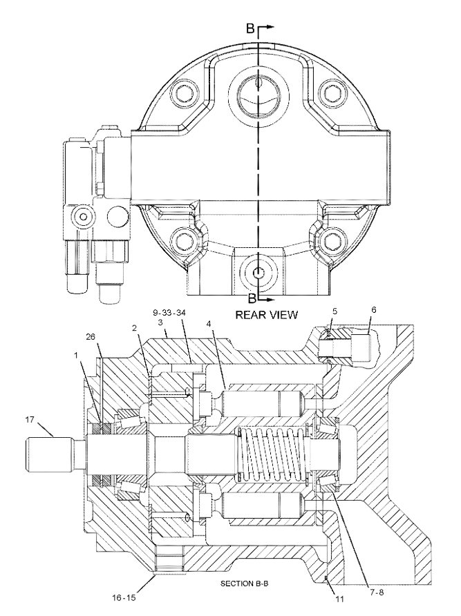 2354110 Main Hydraulic Pump for CAT 428D Backhoe Loader | High-Performance 235-4110 Replacement