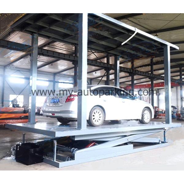 Underground Garage Double Deck Pit Design Scissor Parking Lift System