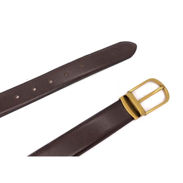 100% Genuine Cow Leather Men Dress Belts With Pin Buckle Handmade