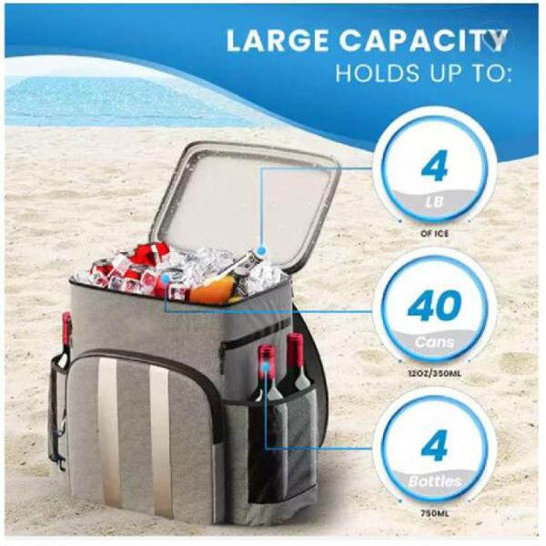 Изготовленный на заказ размер логотипа изолировал пляж сумки обеда рюкзака водоустойчивый