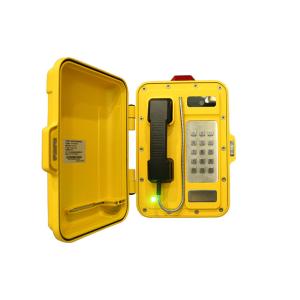 Moisture Resistant Ringdown Industrial PoE Voip Telephone With Lamp