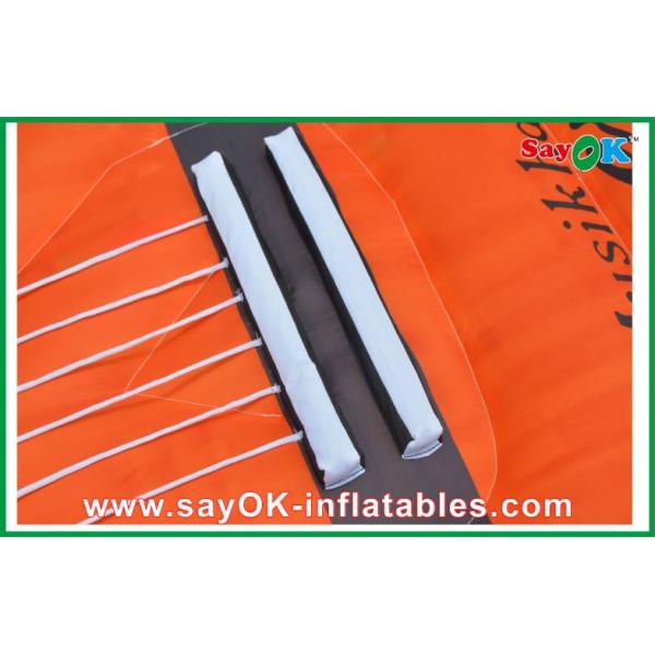 Гитара ткани Оксфорда раздувная, высота празднества нот 2 метра