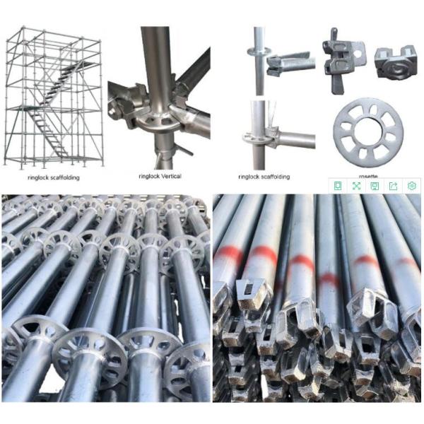 Запас Q355 HDG Ringlock Scaffolding System Ring Lock Scaffolding Parts (Система эстафеты с кольцевым замком)