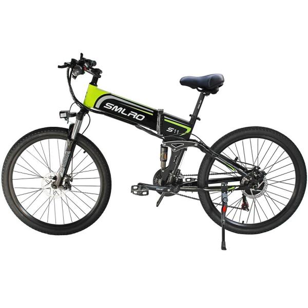 6061 Alu Frame 26 Inch Electric Folding Bike 48V Brushless Geared