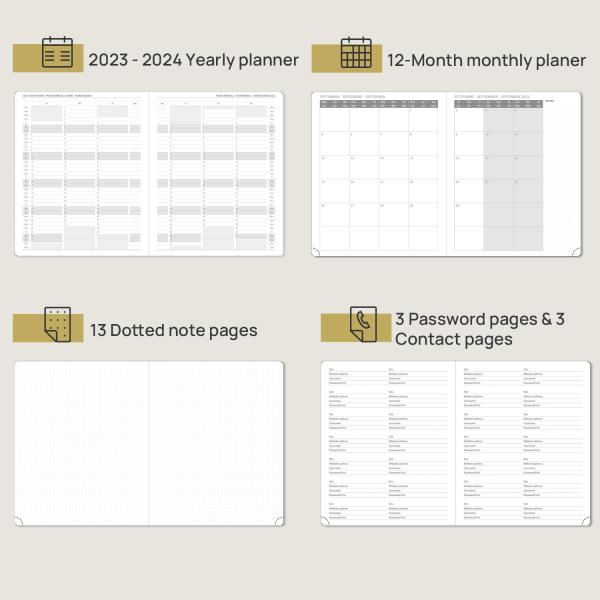 Pacific Green 2023 Weekly Planner Vertical Layout Monthly Weekly Plan On 2 Pages Large