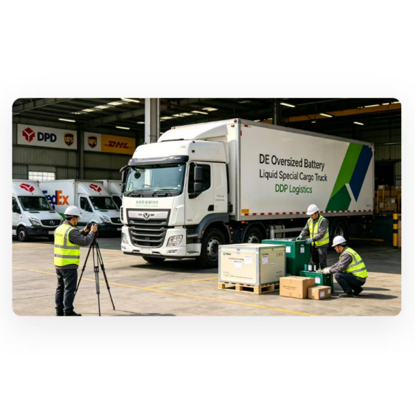 DDP Logistics Shipping To Germany Truck Delivery Service For Oversized Battery Liquid Cargo