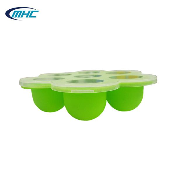 Waterproof Silicone Ice Mold 7 Cavity BPA Free Ice Cream Moulds Ball Shaped