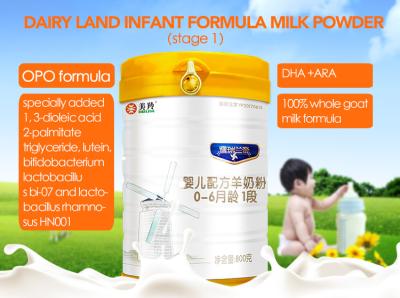 O pó de leite da cabra da fórmula de bebê da terra da leiteria promove o desenvolvimento intelectual e visual