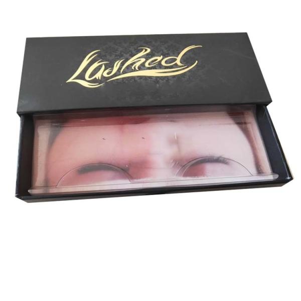 factory direct manufacture silver glitter 3D mink eyelash gift box with spot uv logo