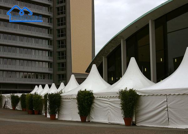Tenda exterior de telhado branco Pagoda Marquee com decoração OEM ODM Pagoda Tenda Custo