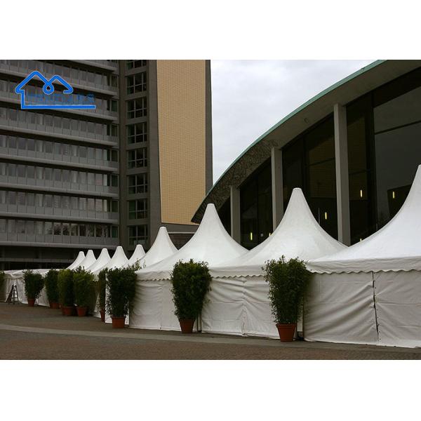 Quick Assembly 6x6m Aluminium Pagoda Tent 6061/T6 Aluminum Frame Elegant White PVC for VIP Celebrations #2077