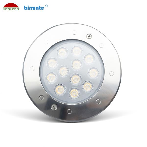 9W Recessed a luz subaquática, cor de aço inoxidável que muda luzes conduzidas da associação