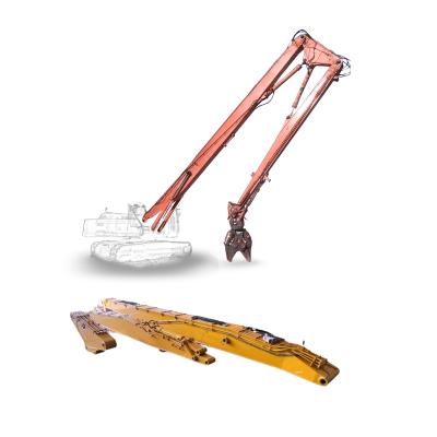 Hot Promotion 40-47T Excavator Extended Arm Long Reach Demolition Boom Arm Long Boom Excavator For ZX450 EX400 PC450