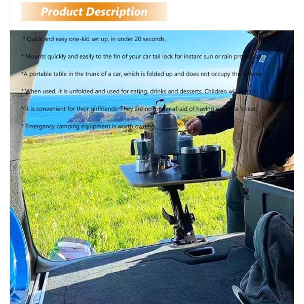 2023- First Generation Yuan Hang H8 SUV 4x4 Tailgate Folding Table with Small Package
