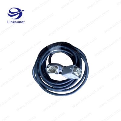 HDD-006-M + 006F gray Heavy Duty  Connectors and 20awg cable  Industrial wire harness