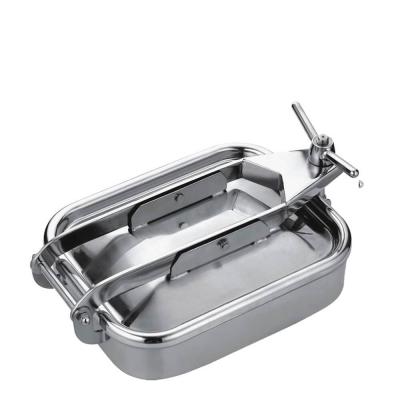 Industrial Stainless Steel Manhole Cover Pressure Circular Tank Manway SS316L Manhole