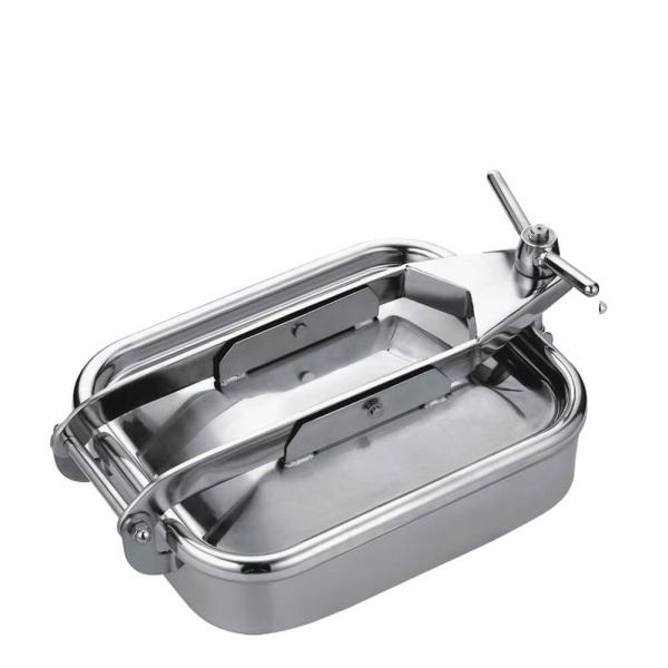 Square Stainless Steel Manhole Cover Ss Hatch Cover Silicon Seal Material