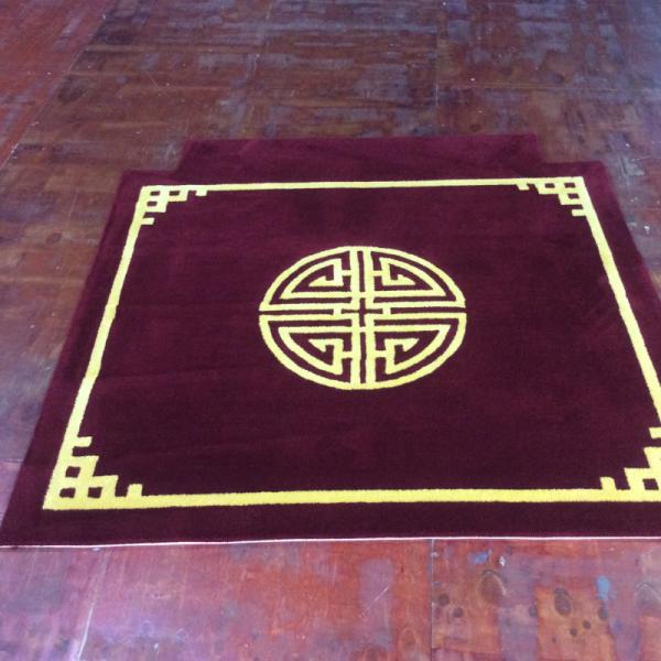 Soft and Durable 100% Wool Handmade Silk Rugs Carpets Pile Height 9-17mm