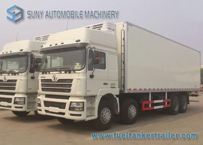 Box 50 Cubic frozen truck rental Shacman 8x4 Heavy Cooling Van Truck 260 HP
