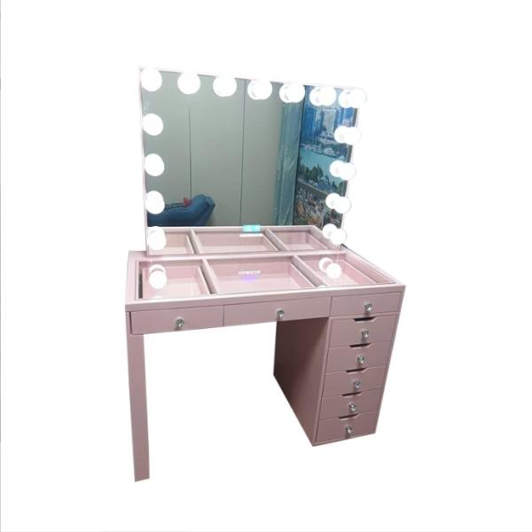 Stock In US Bedroom Dressers Makeup Table Dressing Desk With  Mirror Girl Cosmetic Vanity