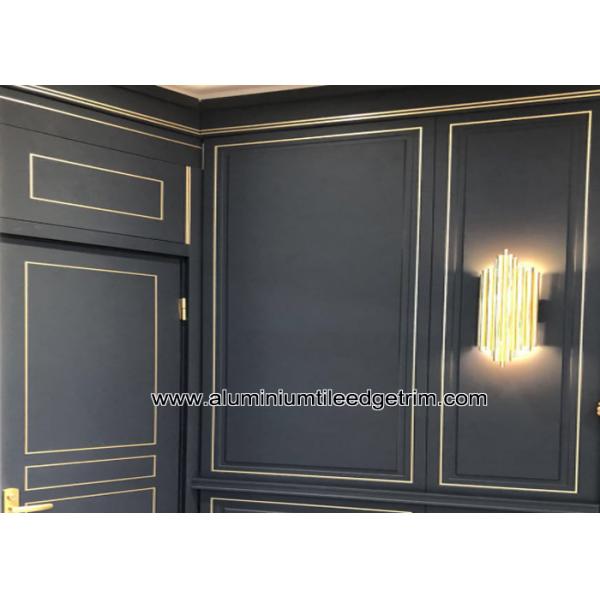 6mm / 8mm Aluminium T Shape Division Bar For Furniture Trim / Decor