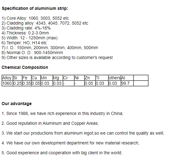 Алюминиевая фольга передачи тепла обнажает/промышленная алюминиевая фольга для ребристых труб