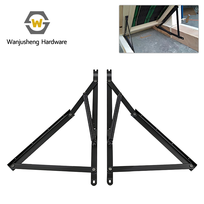 Pull-out Hidden Spring Hinge Sofa-Bed Storage Lifting Mechanism Functional Furniture Hardware Fittings with Invisible Design