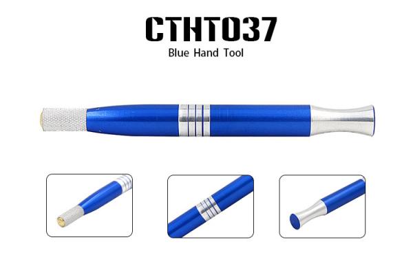 Microblading Manual Tattoo Pen Blue Silver Permanent Makeup Pen