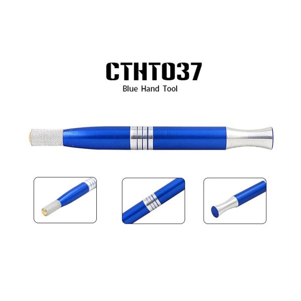 Microblading Manual Tattoo Pen Blue Silver Permanent Makeup Pen