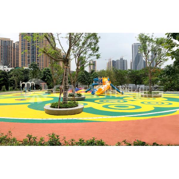 Anti-Slip EPDM Playground Rubber Floor With UV Resistant Multicolors