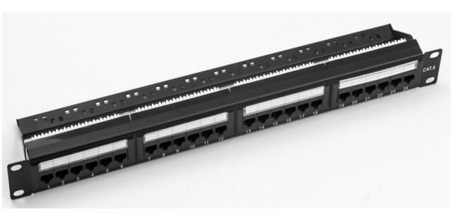 Металлическая защищенная RJ45 Ethernet Patch Panel Cat5e/Cat6/Cat6a/Cat7 Совместимая с RoHS/UL/CE сертифицированная