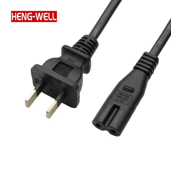 HENG-WELL Customized 2 Pin Power Cord CCC Certificated AC Cable with C7 Plug for Home Appliance and Instrumentation
