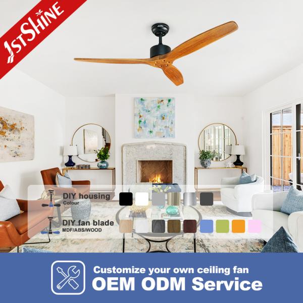 Custom 6 Lever DC Decorative Ceiling Fan Energy Saving 220 Volt