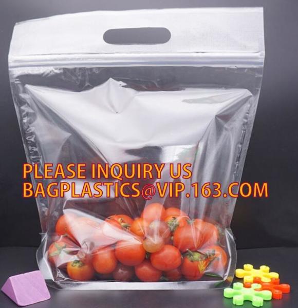 Stand Up Roasted Chicken Packaging Bags With Zip Top hot roast, rotisserie chicken bag, microwaveable bag, slide plastic