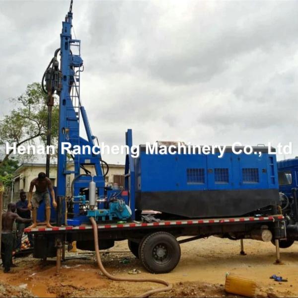 Forage de puits en eau profonde de 200 m avec 118 ch Cummins pour 115-350 mm de forage